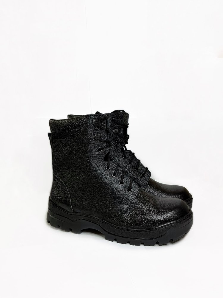 Ботинки кожаные на искусственном меху  318 КИ