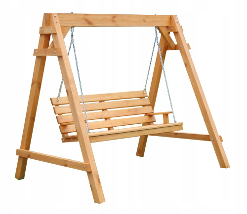 Качели уличные деревянные